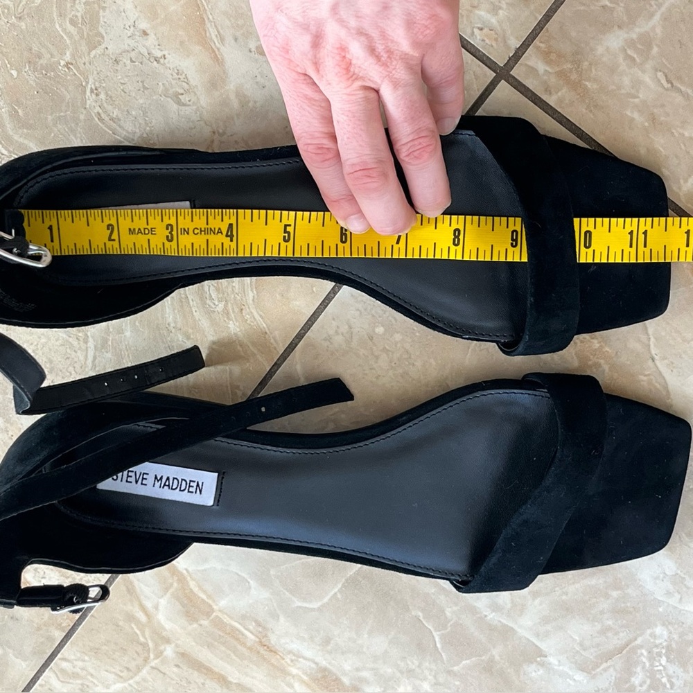 Steve Madden Square Toe Sandal black size 13 - Picture 8 of 12